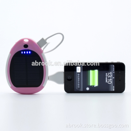 Alibaba best sellers gifts waterproof 3000mah mobile solar power bank charger